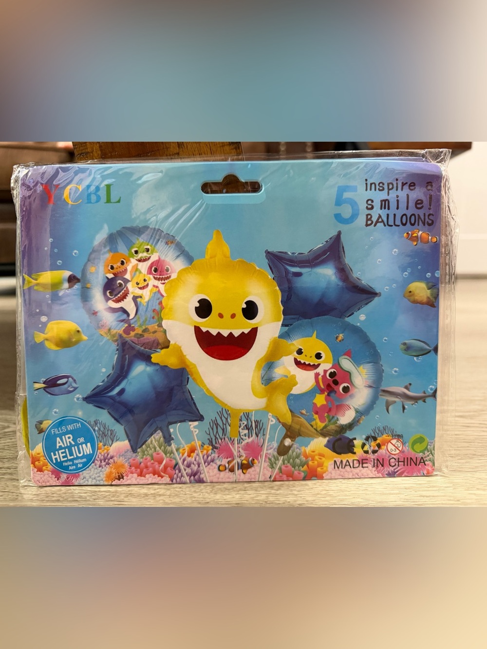 Baby Shark Balloon Set (yellow & pink available)